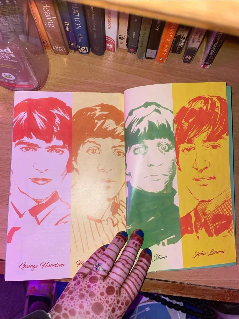 The Beatles: All Our Yesterdays Graphic Novel - Colorful Book Cover